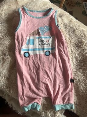 Rags to Raches Pink & Aqua Ice Cream Truck One-Piece